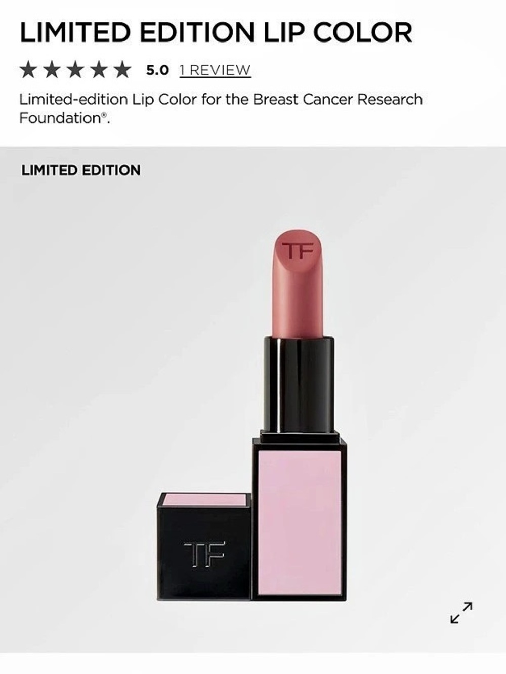 Tom Ford Limited Edition Lip Color - Breast Cancer Research Foundation (03